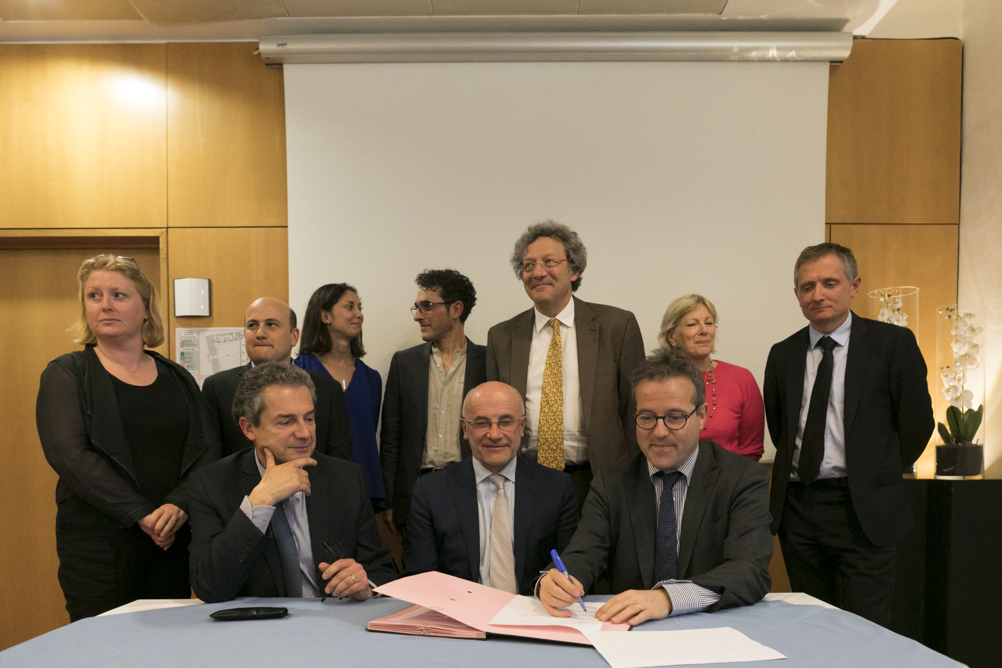 Signature de partenariats entre Inserm, AP-HP et MSD Avenir