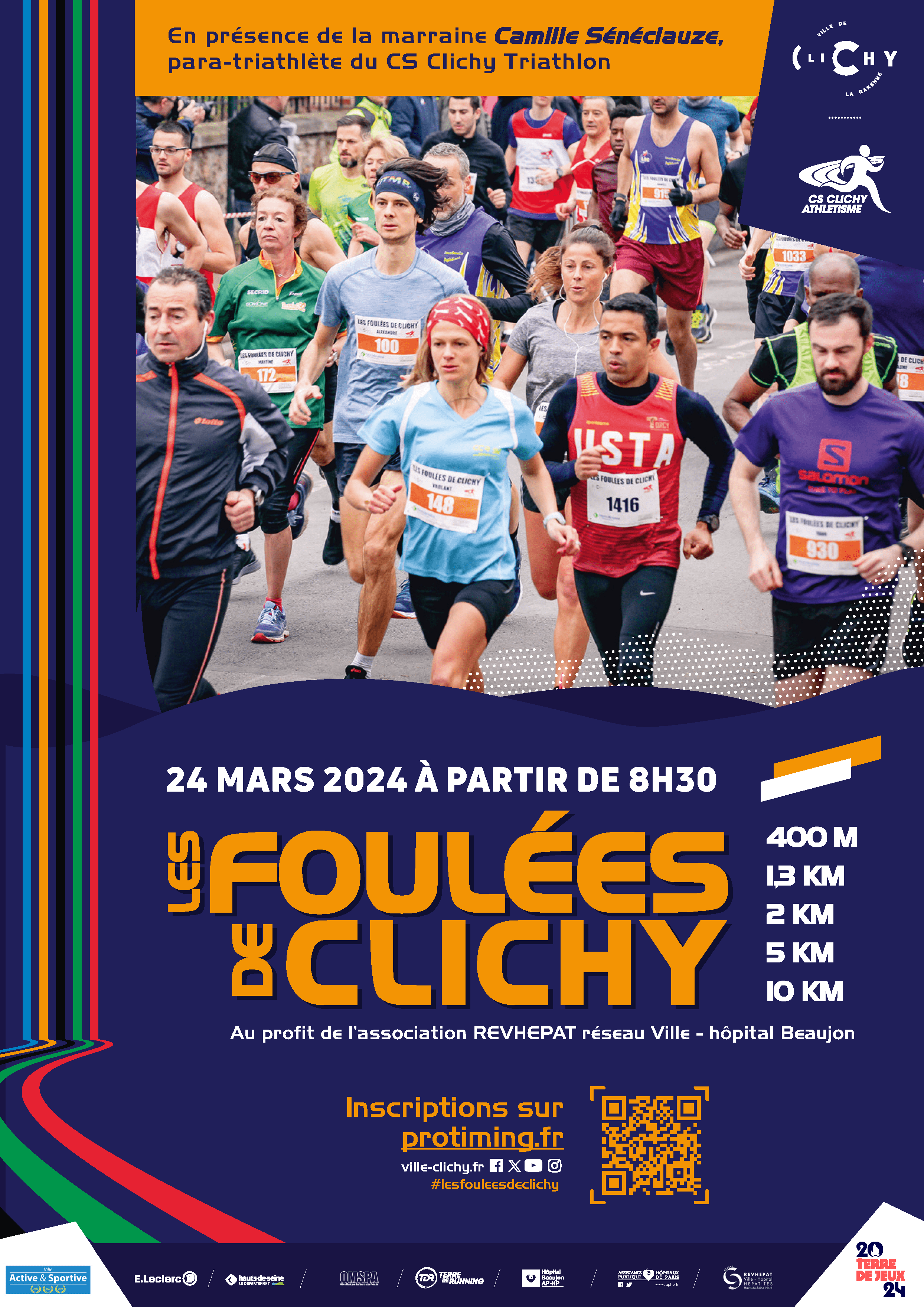 Foulées Clichy 2024 - Affiches_V3